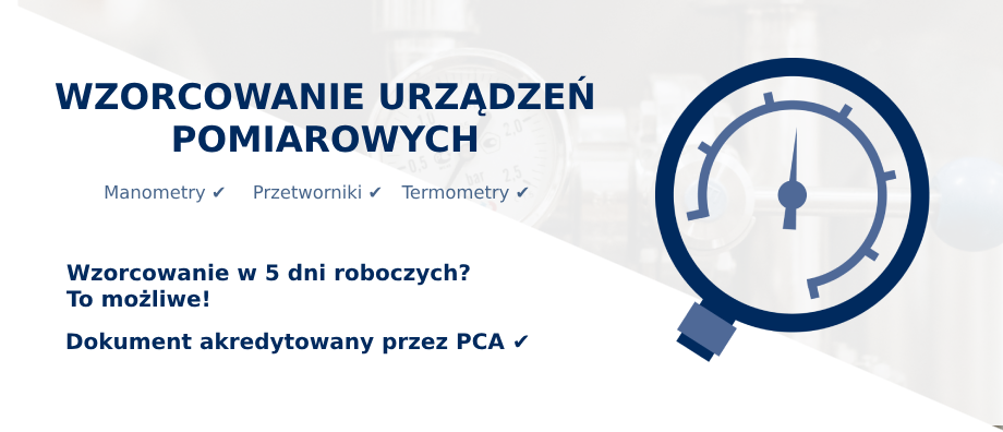 Baner wzorcowanie