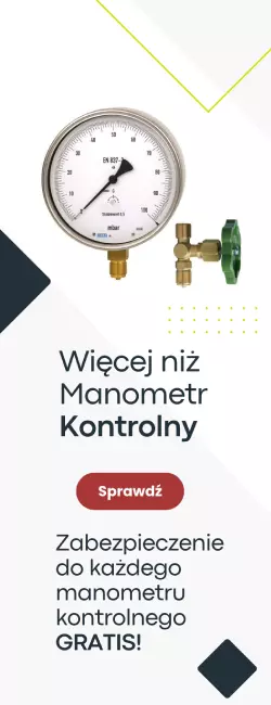 Manometry kontrolne - zawór w cenie