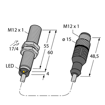 BI2U-MT12E-AD4X-0,3-RS4.23/XOR