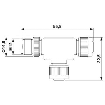 SAC-3P-M12T/2XM12 B PE - 1519723 - Zdjęcie 2 z 2