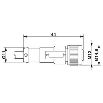 SAC-5P-3,0-PUR/M12FS - 1669835 - Zdjęcie 2 z 2