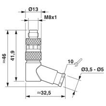 SACC-M 8MR-3CON-M-SW - 1407583