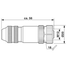 SACC-M12FS-8CON-PG 9-SH - 1511860