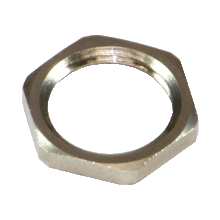 LOCKNUT PG9 NICKEL BRASS - 002033