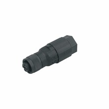 Gniazdo do zarobienia firmy IFM, M12 konektor, technologia połączenia bez obróbki przewodów: 0,34...0,75 mm2, (średnica ...2,5 mm), osłona przewodu: średnica 4...7,5 mm