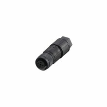 Gniazdo do zarobienia firmy IFM, M12 konektor, technologia połączenia bez obróbki przewodów: 0,14...0,34 mm2, osłona przewodu: średnica 3,5...6 mm